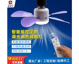 搖控定時E27風(fēng)扇燈